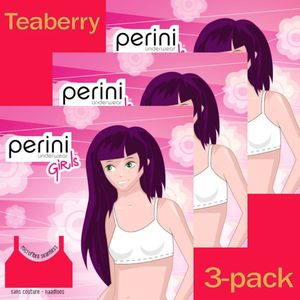Perini meisjes topjes microvezel - 3-pack - maat 128/140 - rood