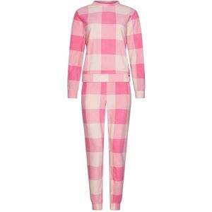 Rebelle - Cin Cin - Pyjama/Huispak - Roze Geruit - Fleece