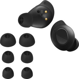kwmobile 8x Reserve covers voor oordopjes geschikt voor Sennheiser MOMENTUM True Wireless 3 - 4 maten - Silicone dopjes voor in-ear headphones