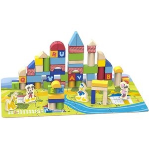 Disney Houten Blokken Met Puzzel TY003