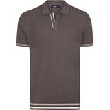 Jimmy Sanders Polo Shirt Korte Mouwen 100% Katoen Heren Bruin - 2Xl