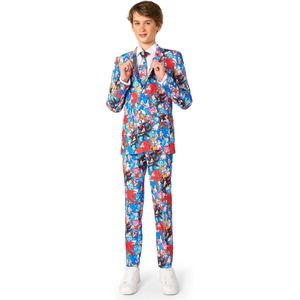 OppoSuits Teen Boys Sonic the Hedgehog™ Pak - Tiener Kostuum - Jongens Pak - Verkleedkleding - Blauw - Maat EU146/152