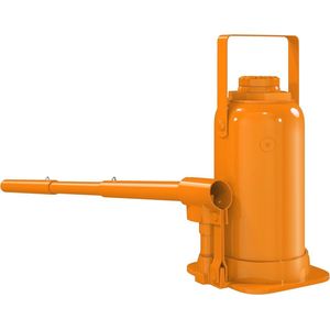 Hydraulische Flessenkrik 12 Ton - Verstelbaar Hefbereik van 19-37 cm met Antislip Zadel en Driedelige Handgreep voor Auto- en Vrachtwagenreparatie