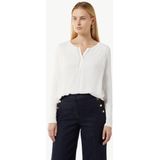 V-hals T-shirt - Lange Mouwen - Regular Fit - Detail: Toepassing