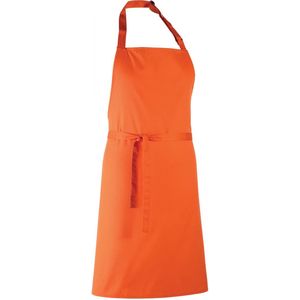 Schort/Tuniek/Werkblouse Unisex One Size Premier Orange 65% Polyester, 35% Katoen