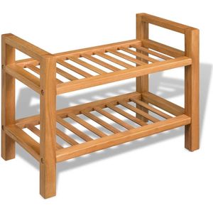 vidaXL-Schoenenrek-met-2-schappen-50x27x40-cm-massief-eikenhout