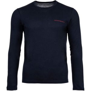 Emporio Armani - Shirt - Navy - Lange Mouw