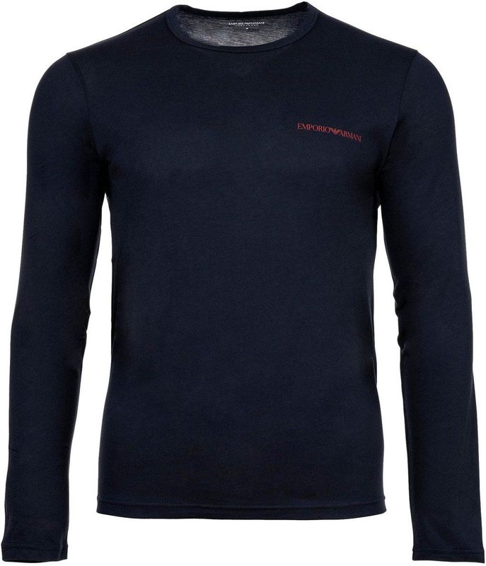 Emporio Armani - Shirt - Navy - Lange Mouw