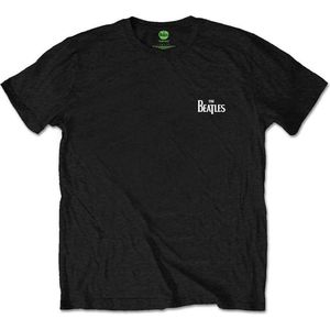 The Beatles - Drop T Logo Heren T-shirt - L - Zwart