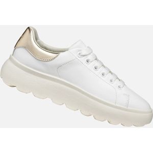 Geox - Spherica EC4.1 - Sneakers - Wit en Lichtgoud - Dames
