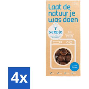 Seepje - Wasmiddel - Milieuvriendelijk & Zeer Zacht - 'Gewoon neutraal' - 150 gr - Voordeelverpakking - 4 stuks