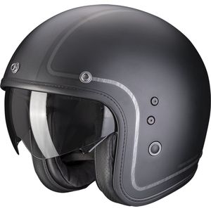 Scorpion - Belfast Evo Retrol - Jethelm - Mat Zwart-Zilver