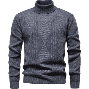 Truien - coltrui - heren truien, casual slim fit longsleeve truien voor de herfst en winter warme truien top