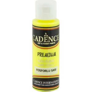 Acrylverf - Fluorescent Yellow - Cadence Premium Acrylic - 70 ml