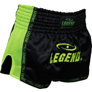 Kickboks Broekje Kids/Volwassenen Neon Groen Mesh XL