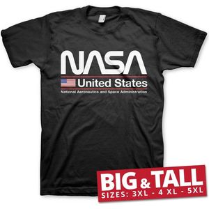 NASA United States Big & Tall T-Shirt Black-4XL
