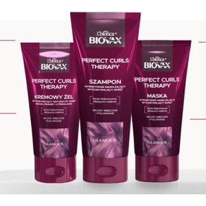 L'Biotica Biovax Perfect Curls Krullend Haar Verzorging Set - Krullend Haar Shampoo 200 ml - Krullend Haar Styling Gel 150 ml - Haarmasker Krullend Haar 150 ml