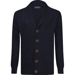 Felix Hardy Gebreide Cardigan - Vest Heren Navy - M