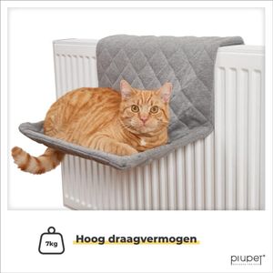 Verwarmingsligstoel voor katten, geschikt voor katten tot 7 kg, voor alle gangbare radiatoren, kattenhangmat voor de verwarming, hangmat voor katten