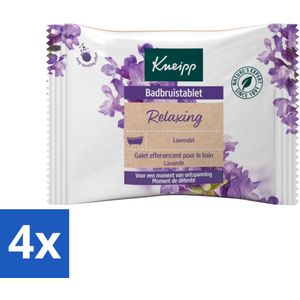 4 x Kneipp - Badbruistablet - Lavendel - Badbruistablet - Lavendel - Ontspanning - Rust - Stressvermindering
