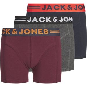 Boxershorts voor jongens - 3 stuks in donkergrijs, marineblauw en rood, maat 176