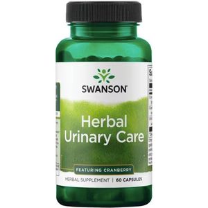 Swanson - Herbal Urinary Care - Urine verzorging* - Met Uva Ursi (Arctostaphylos uva ursi), Cranberry (Vaccinium macrocarpon) & Corn Silk (Zea mays) - 60 Capsules
