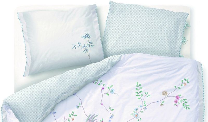 Pip Studio - Dekbedovertrek Bamboo Blossom - Wit - 140x200/220 cm