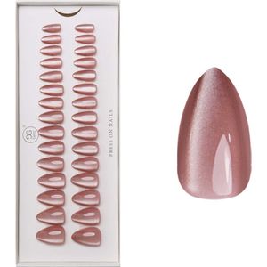 Gelzz Soft Gel Press On English Rose (01) -Short Almond -Semi transparante kleur -