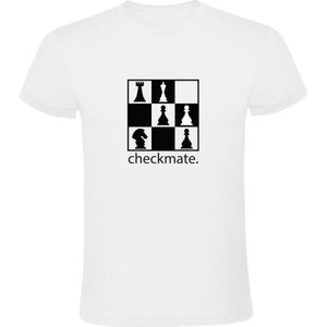 Schaakmat Heren T-Shirt | Checkmate | Schaken | Schaakbord | Bordspel | Shirt