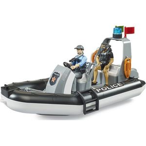 Bruder Politieboot met Politieagent - Geschikt Voor In Water