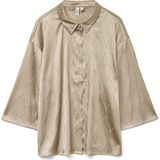 VERO MODA Dames Vmbrielle 3/4 Shirt WVN Btq, silver mink, M