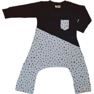 Onesie geschikt voor Pavlik, gipsbroek en Broek geschikt voor Pavlik, gipsbroek en spreidbroek Dot glitter grijs