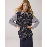 Summum - 2s3329-12263 - Blouse - Midnight Blue - All Over Print
