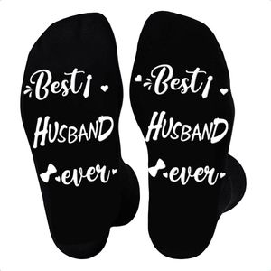 JAXY - Grappige Antislip Sokken Met Tekst - Funny Socks Dames en Heren - Origineel Cadeau voor Volwassene - Best Husband Ever