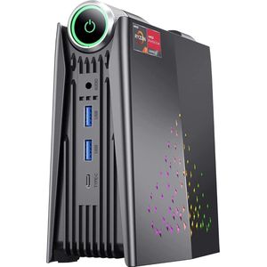 Mini Gaming-PC - Windows 11 Pro, Ryzen 5, 16GB RAM, 512GB SSD, 3-Standen, HDMI/DP/Type-C