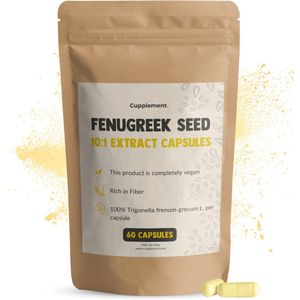 Cupplement - Fenugreek Seed Capsules - 500 mg - 60 Capsules