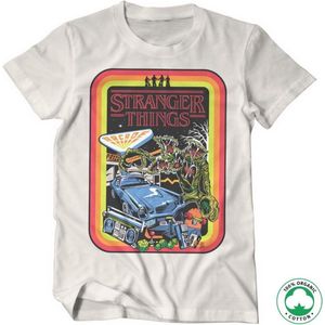 Stranger Things Heren Tshirt -2XL- Retro Poster Organic Wit