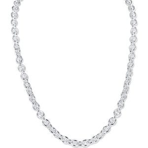 Silventi 9SIL-23008 Zilveren Ketting Ankerschakel - 45cm - 6,4mm - 925 - Zilver