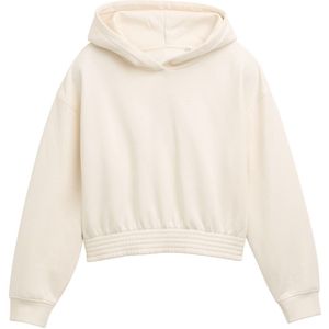 TOM TAILOR - Sweatshirt - Blauw/Wit - Met Capuchon - Normale Pasvorm