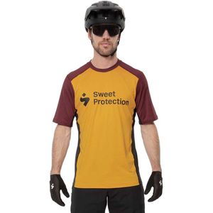 Sweet Protection Hunter Korte Mouw Enduro Trui Geel M Man