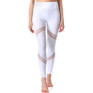 Merry Style Dames Leggings - Sport - Vrijetijdsbroek - Lang - Polyester - MS-MS10-233-LE - Wit - XL