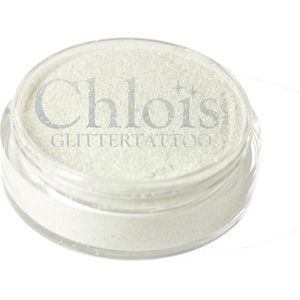 Chloïs Glitter White Pure 5 ml - Dekkend -  - Chloïs Cosmetics - Chloïs Glittertattoo - Cosmetische glitter geschikt voor Glittertattoo, Make-up, Facepaint, Bodypaint, Nailart - 1 x 5 ml