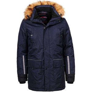 Heren winterjas- GLO STORY- maat 56/58  XL - Donker blauw