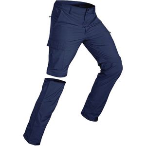Heren Convertible Wandelen Broek | Sneldrogend Lichtgewicht Zip-Off Cargo Pants voor Buitenactiviteiten