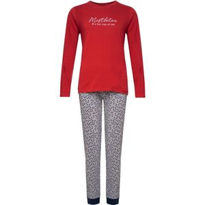 Happy Shorts Dames Kerst Pyjama Shirt + Broek Rood / Reindeer - Maat L