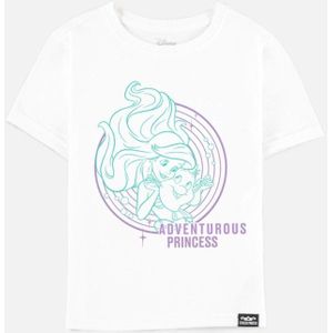 Disney Ariel The Little Mermaid - Fearless Princess - Ariel Adventurous Kinder T-shirt - Kids 146/152 - Wit