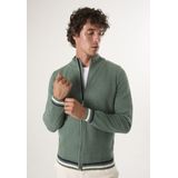 Felix Hardy - Cardigan - Groen - Heren - 100% Katoen
