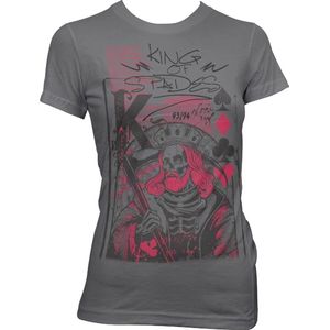 Hybris King Of Spades Girly T-Shirt Damen Dark-Grey-XL