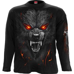 Spiral Darkest Fear - Longsleeve Heren Shirt met lange mouwen - zwart - XXL