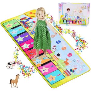 Dansmat - Kinderspeelgoed 3 Jaar - voor Meisjes en Jongens - Muziekmat - Educatief Speelgoed - Montessori - Sensorisch - Licht Groen